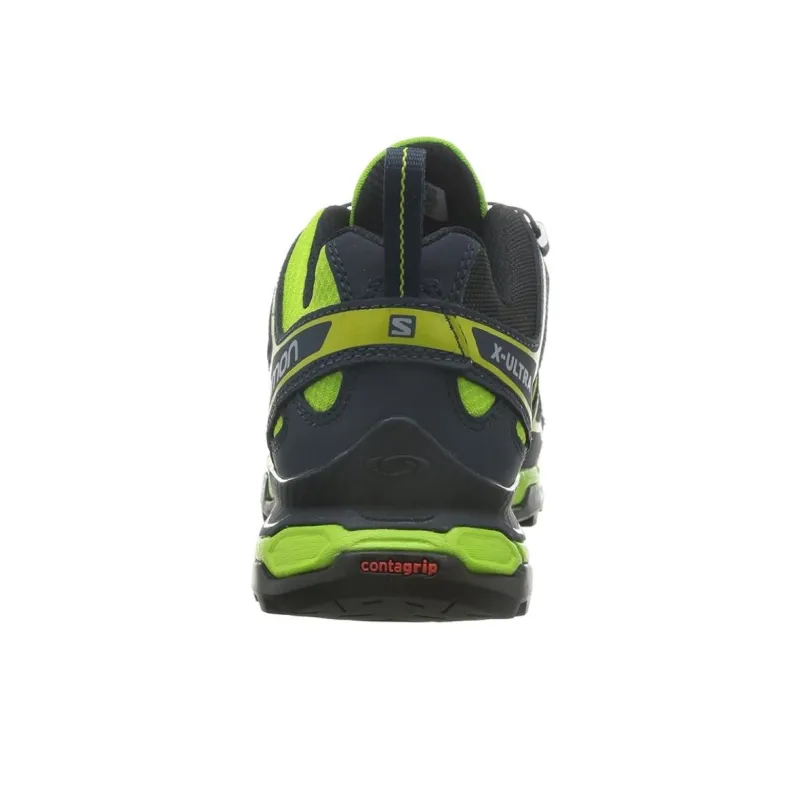 SALOMON Anti-Slip Wear-Resistant Low-Top Trekking Shoes Men's Green-4