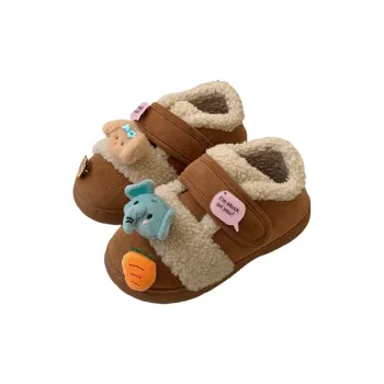 Thin Strips Cotton Slippers Women's, Light Brown