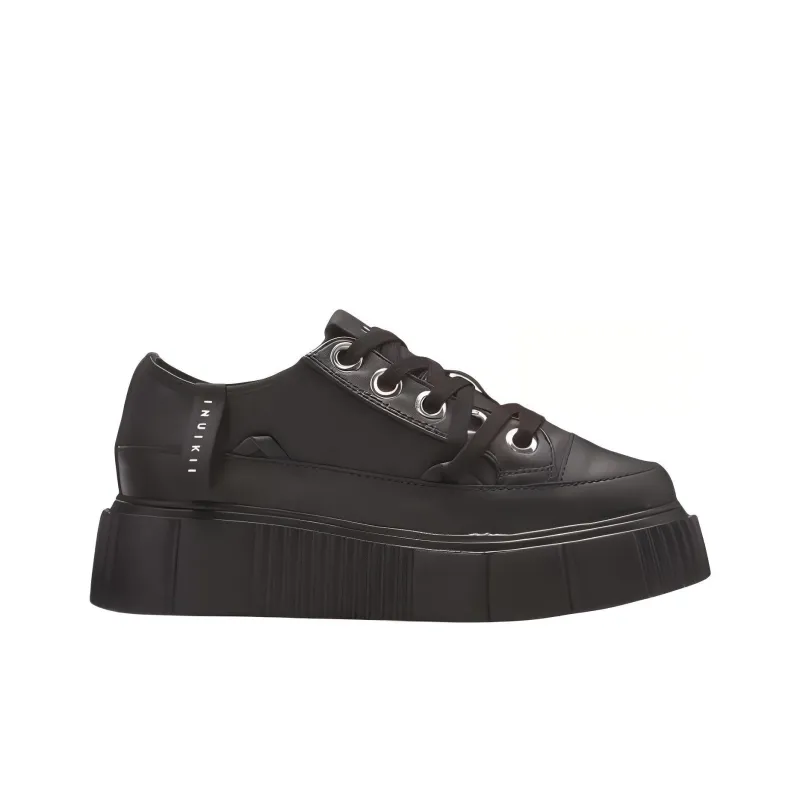 Inuikii Low-Top Skateboard Shoes Women's Black-1