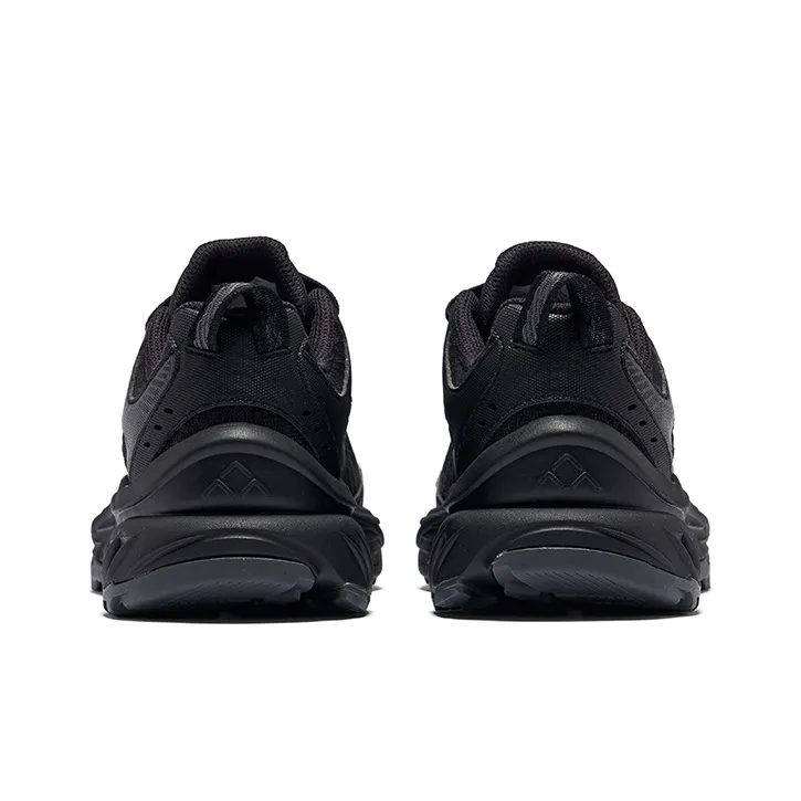 Erke Shadowing Cushioning Support Slip Resistant Low Top Casual Shoes Women's Jet Black Carbon Gray-4