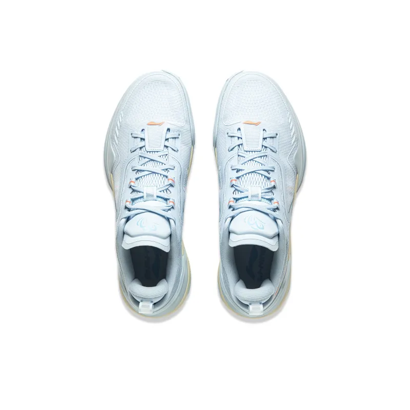 LiNing Liren Assassin 1 Snowmelt Cushioned Slip Resistant Lightweight Rebound Low Top Basketball Shoes Men's Sky Blue-3