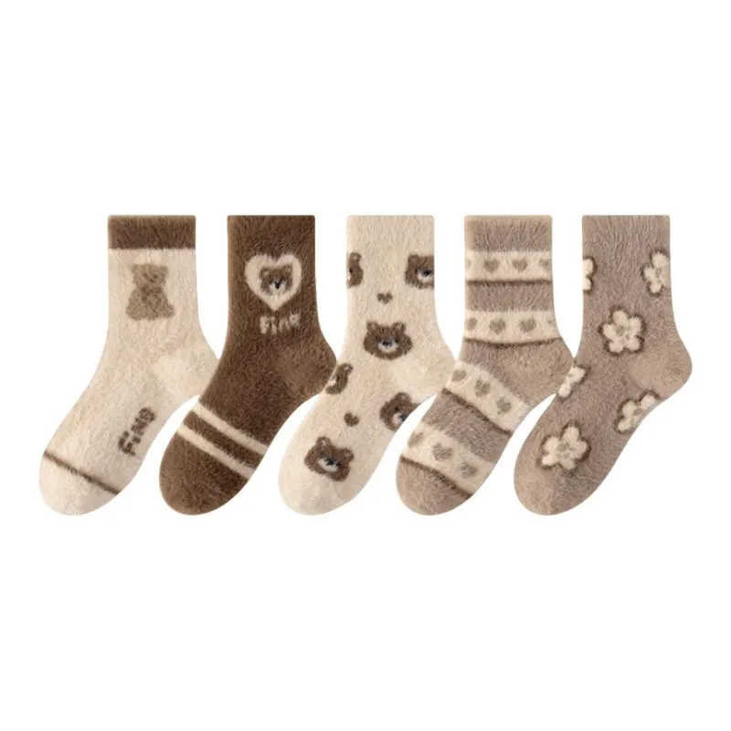 MIIOW Mid Calf Socks Women's Combo Set-12