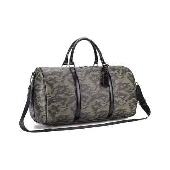 ROSEROOEN PVC Polyvinyl Chloride Travel Bag Regular Men's Camouflage