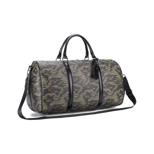 ROSEROOEN PVC Polyvinyl Chloride Travel Bag Regular Men's Camouflage