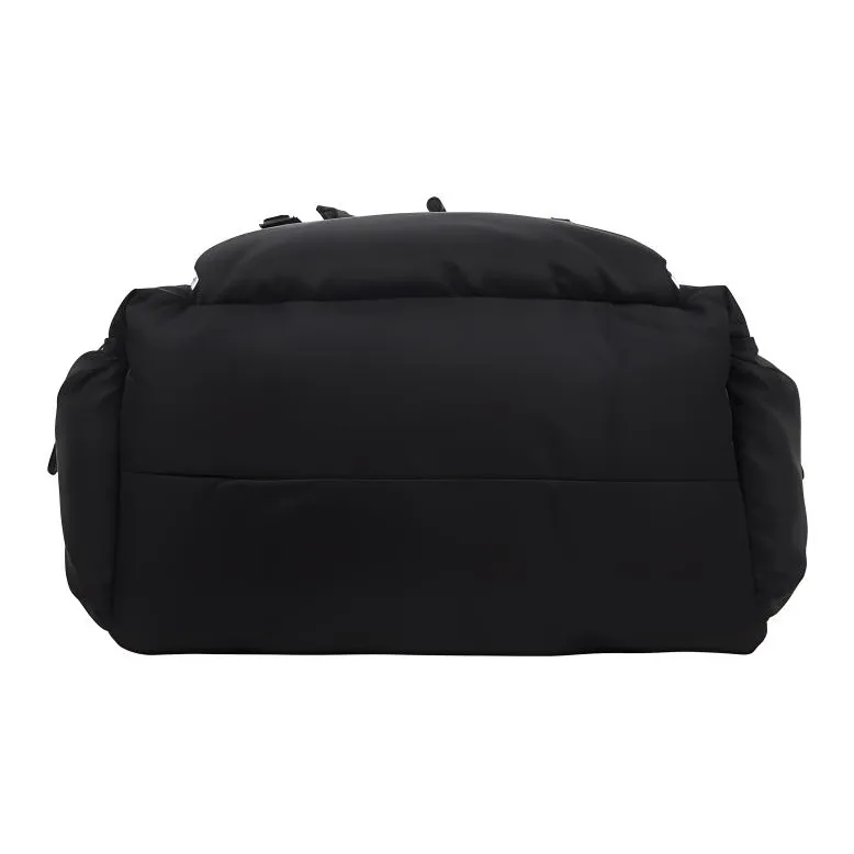 Burberry Fabric With Leather Backpack Large Size Men's Black-3