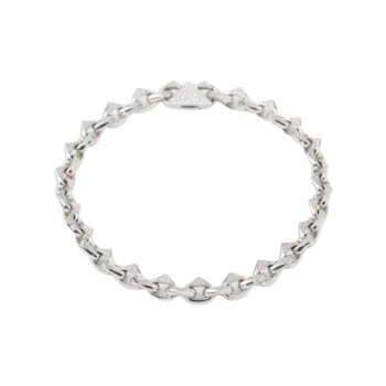 PRADA Diamond Necklaces Men's White