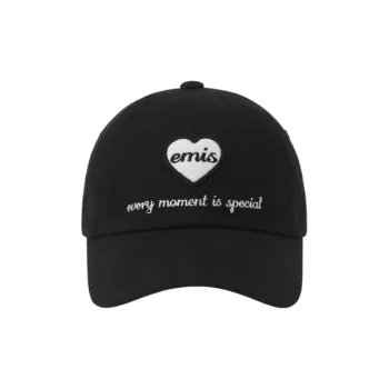 Emis Cotton Baseball Caps Unisex Black