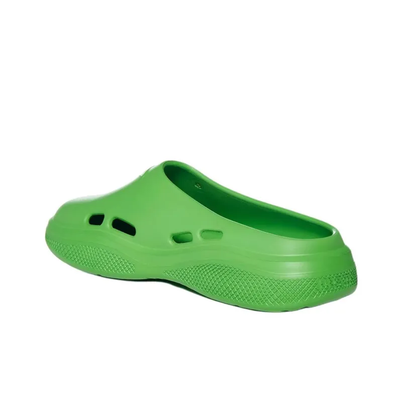 PRADA Closed Toe Slippers 4.5cm Men's Green-3