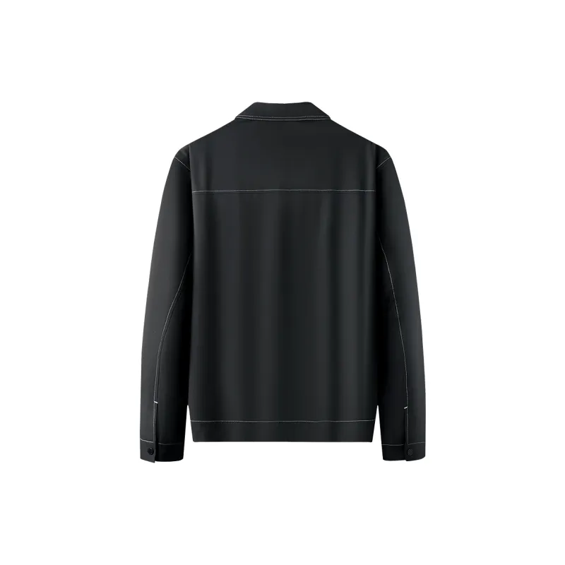 FAIRWHALE Jackets Coats Men's Pure Black-3