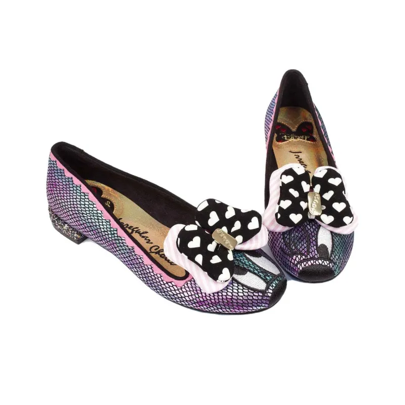 IRREGULAR CHOICE Sample Iridescent Minnie Casual Single Shoes Women's Purple Black-2