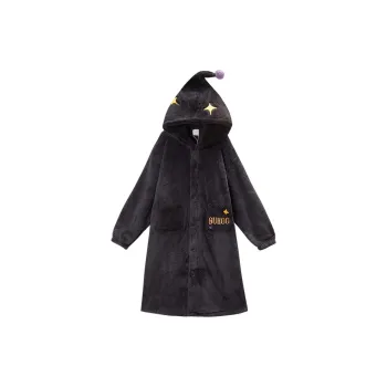 GUKOO Pajama Robe Men's Bear Black