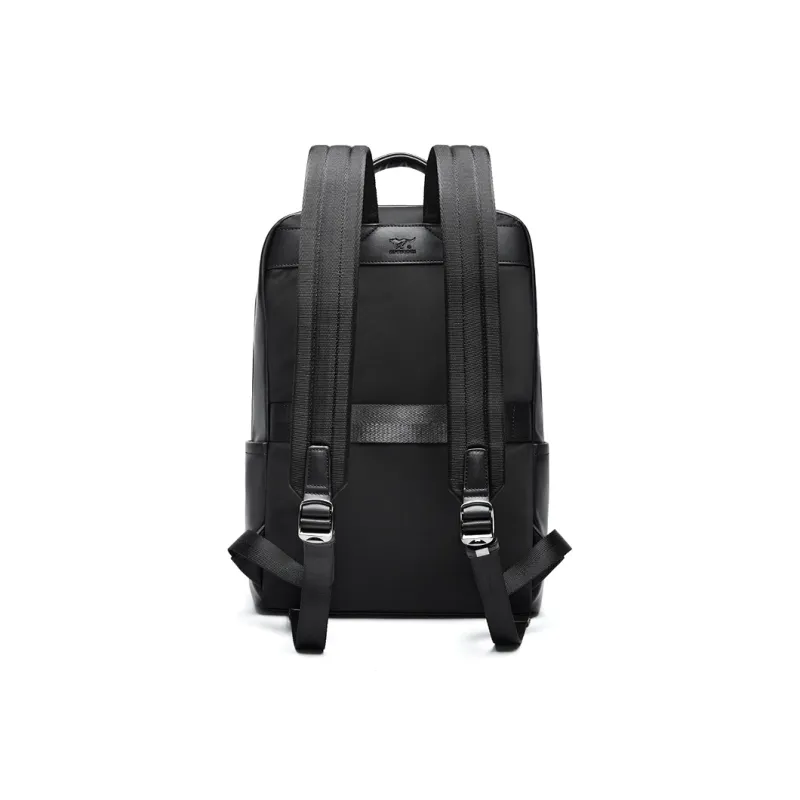 SEPTWOLVES Artificial Leather 17.3 Inch Computer Backpack Student Backpack QPL Regular Unisex Black-4