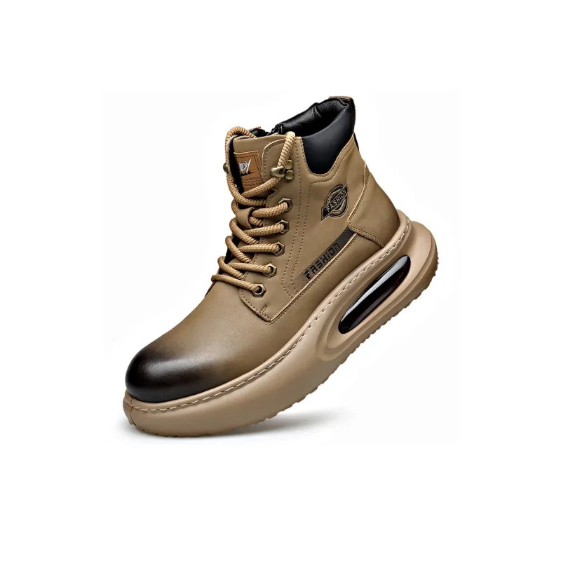 Take a break Martin Boots Men Black/Yellow/Khaki-6
