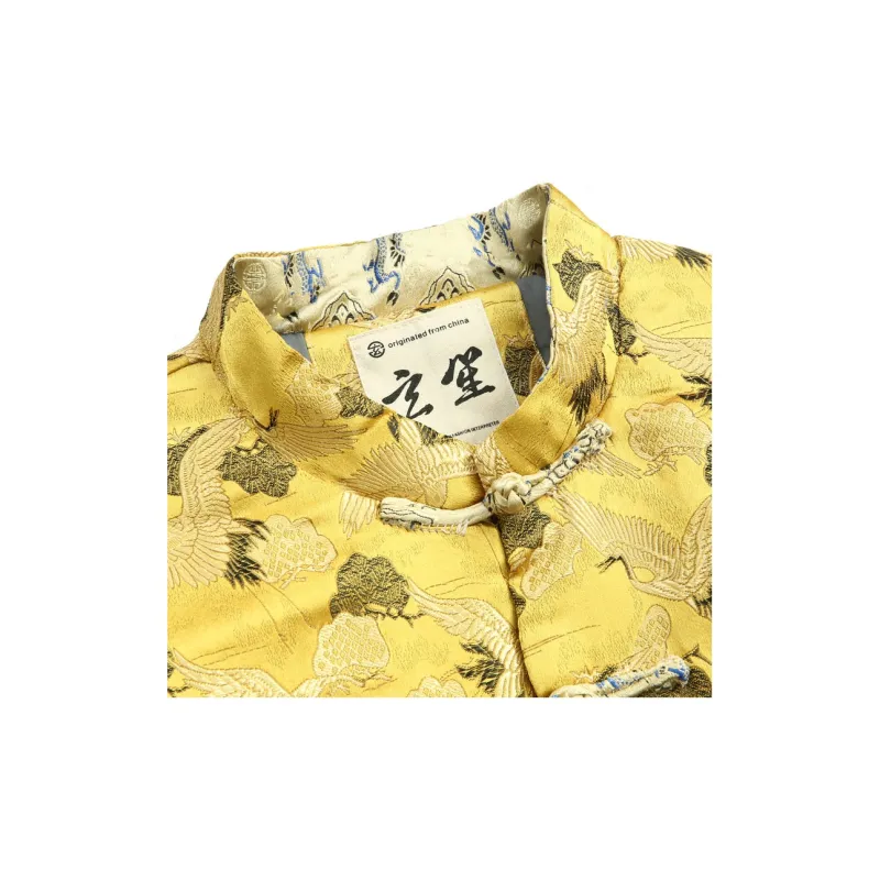 XUANSHENG Puffer Jacket Men's Yellow-3