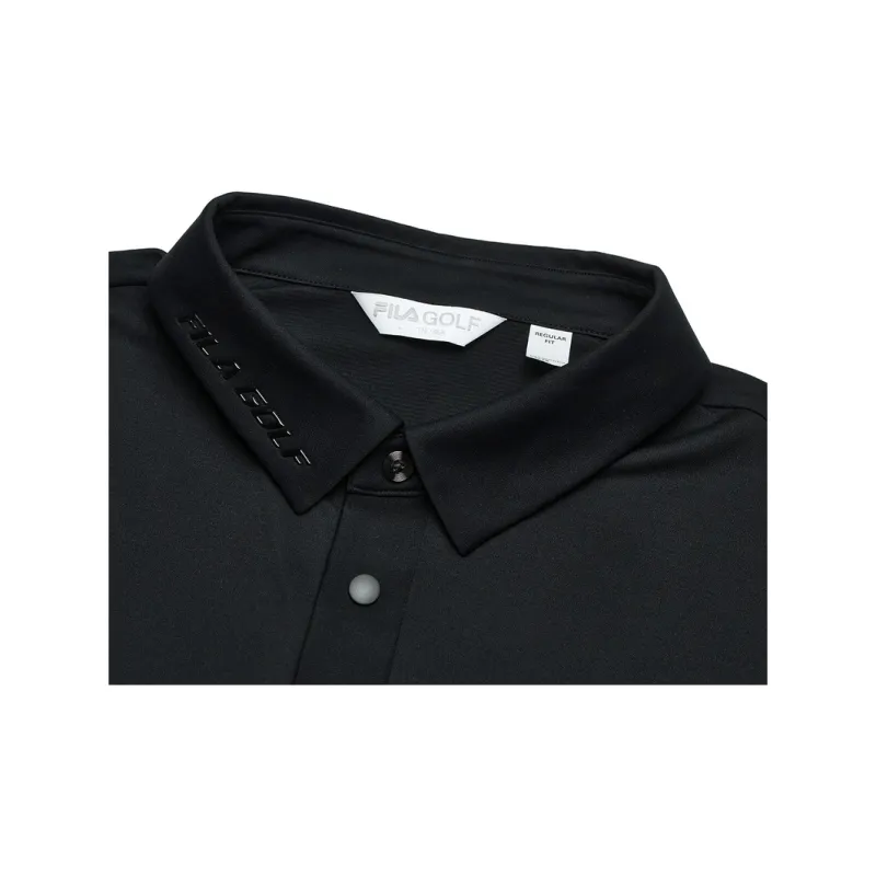 FILA Golf Series Polo Shirt Men's Pitch Black-3