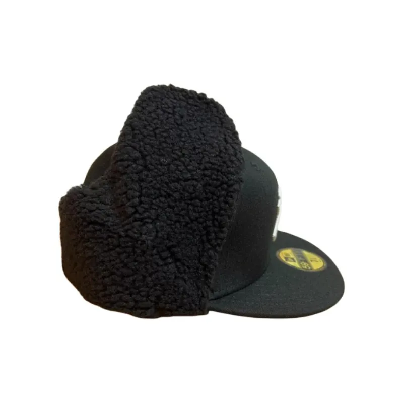 New Era Polyester Trapper Hats Men's Black-3