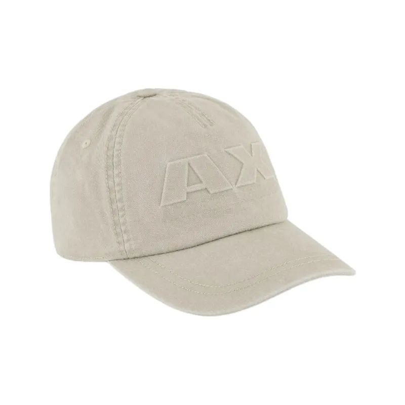 ARMANI EXCHANGEAE Cotton Baseball Caps Men's Beige-0