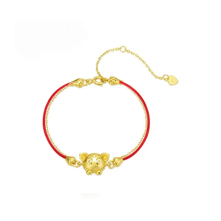 VERENA REINE S925 Silver Bracelets Unisex Gold Red-0