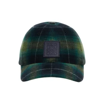LOEWE Patch Tartan Cap