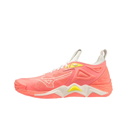 Mizuno Wave Momentum 3 Cushioning Wear-Resistant Low-Top Training Shoes Women's Pink