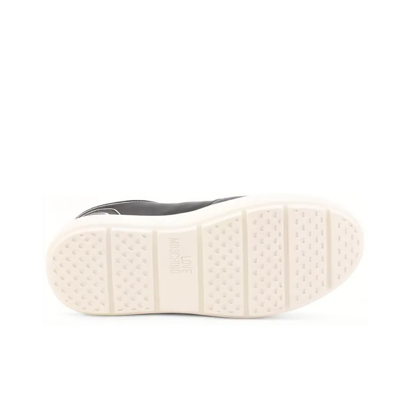 LOVE MOSCHINO Low Top Skateboard Shoes Women's Black-3