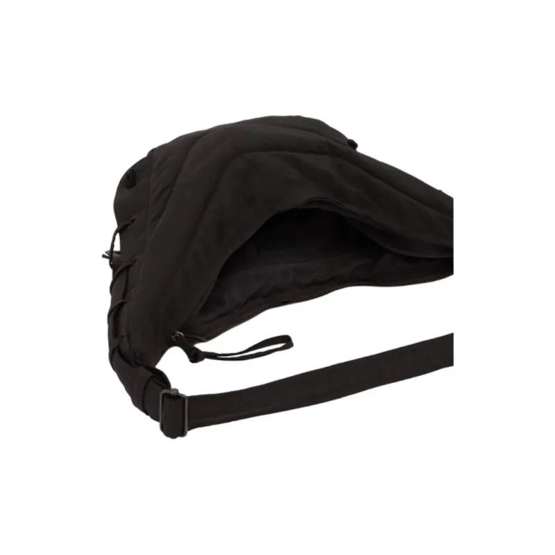 Lemaire Nylon Shoulder Bag Medium Size Men's Dark Chocolate-3