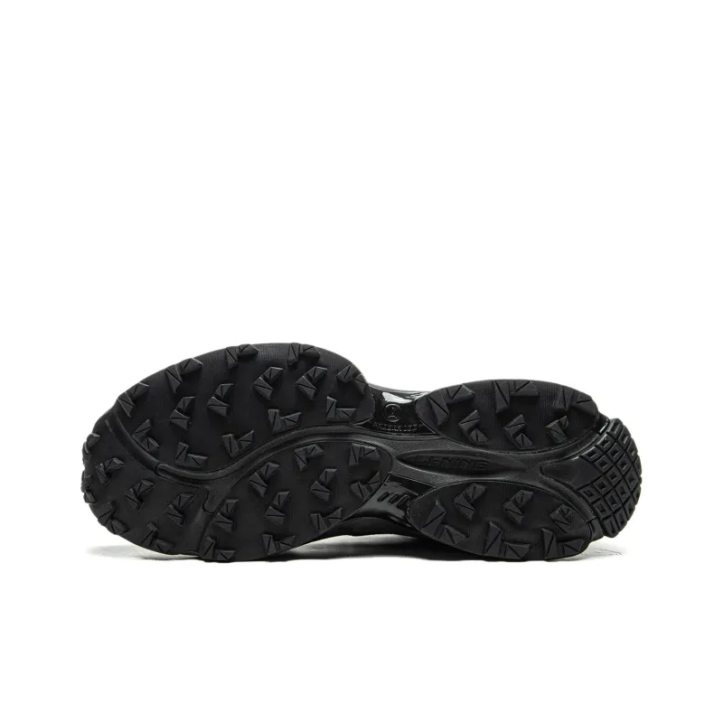 LiNing Rebound Slip Resistant Mid Top Casual Shoes Unisex Black Gray-6
