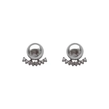 WAW Gold Plated Copper Faux Pearl Clip On Earrings Women's