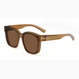 Transparent Tea Brown Frame with Polarized Tea Brown Lens