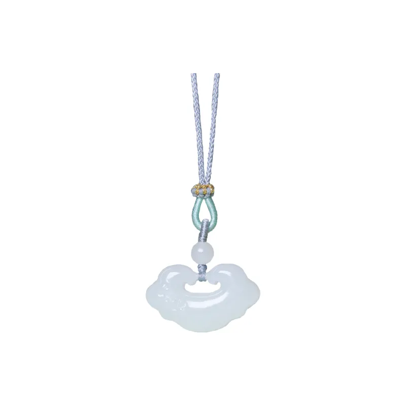 Ingenuity Hetian Jade Necklaces White Jade Unisex-0