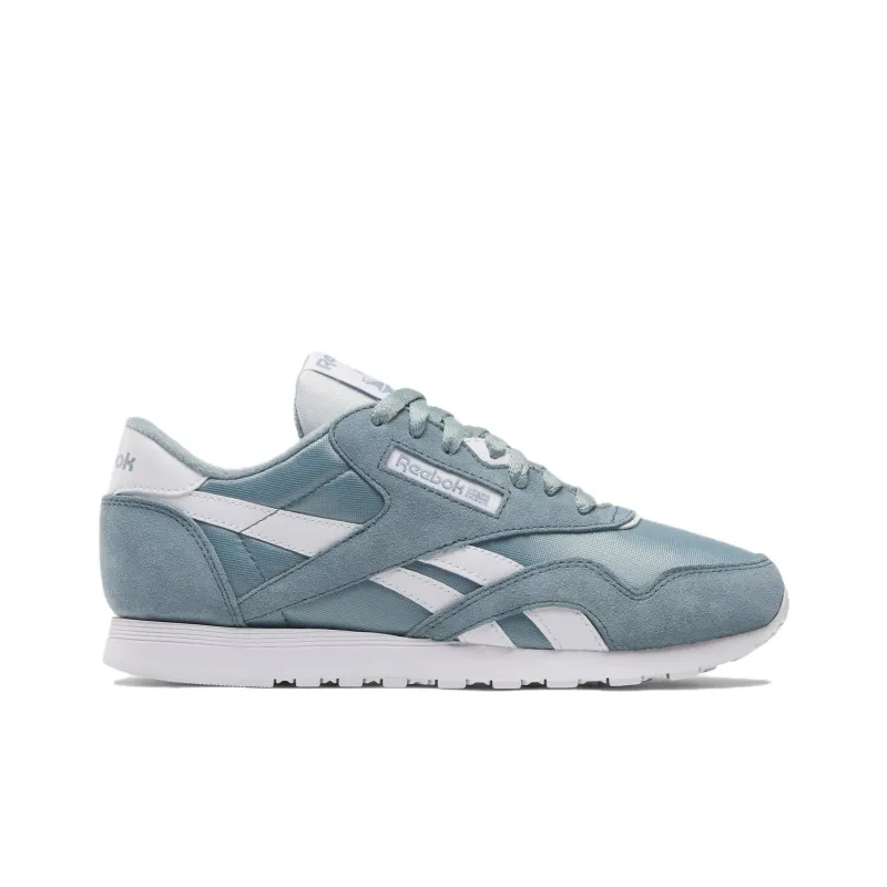 Reebok Classic Nylon Anti-Slip Wear-Resistant Low-Top Casual Shoes Women's Light Blue-1