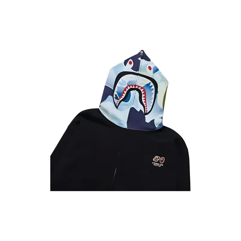 Bape X Bored Ape Yacht Club Shark Full Zip Hoodie-3