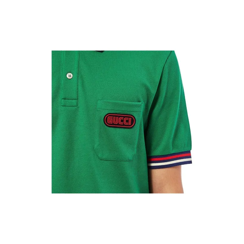 GUCCI Polo Shirts Men Green-6