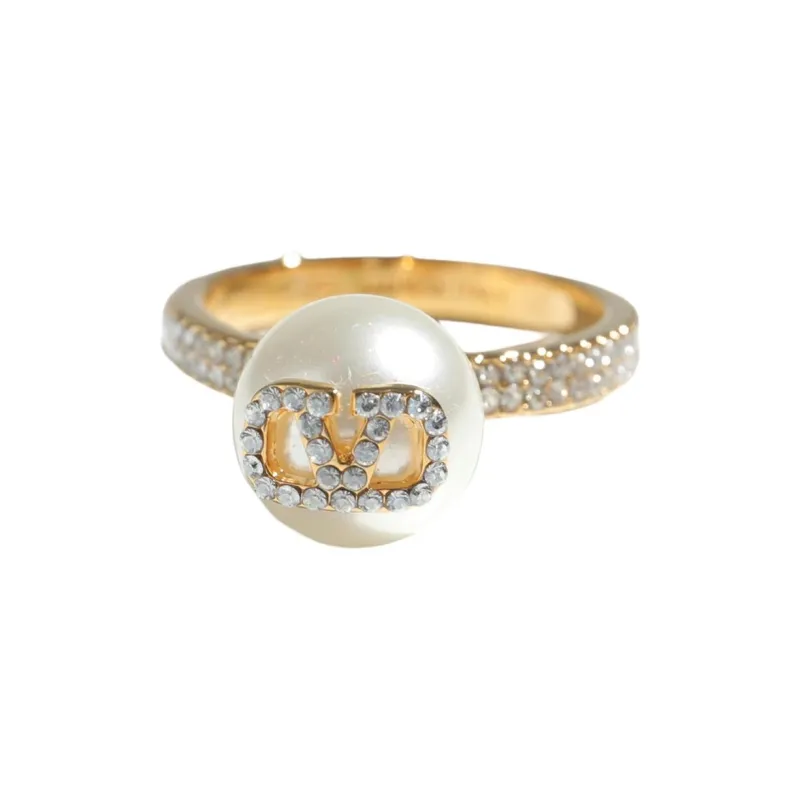 Valentino VLogo Signature Embellished Ring-0