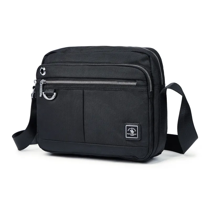 SANTA BARBARA POLO & RACQUET CLUB Fabric Shoulder Bag, Crossbody Bag Regular Men's Multicolor-1