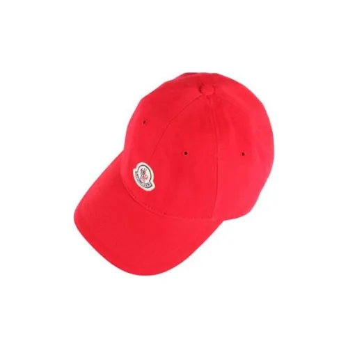 Moncler Cotton Baseball Caps Unisex Red