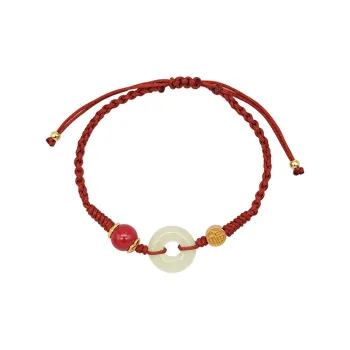 Rui Ge Mei Hetian Jade Bracelets Green Jade Women's