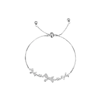 KEMLAIDA 925 Sterling Silver Bracelets Women's White Gold
