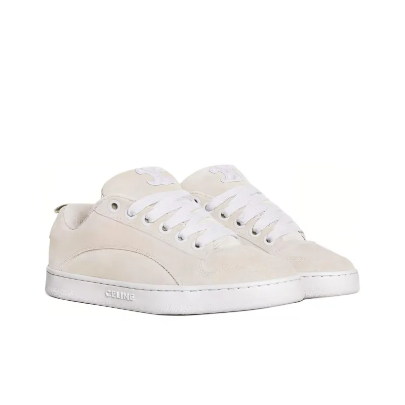 CELINE HUNTINGTON Low-Top Skateboard Shoes Men's Fluorescent White-2
