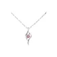 Cupid Necklace[Sunflower Seeds Arrow Heart Chain]Pink Zircon