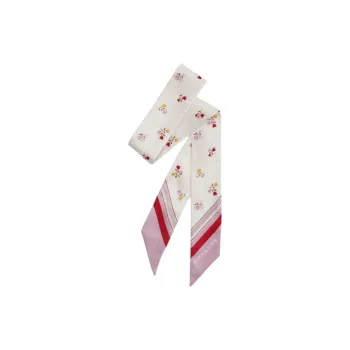 COACH Silk Silk Scarves Women's Red