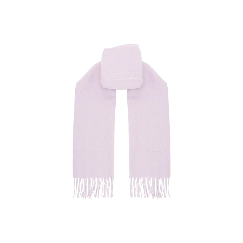 Valentino Wool Knit Scarves Women's Purple-0