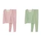 Women's 2 Set (Black+Green)