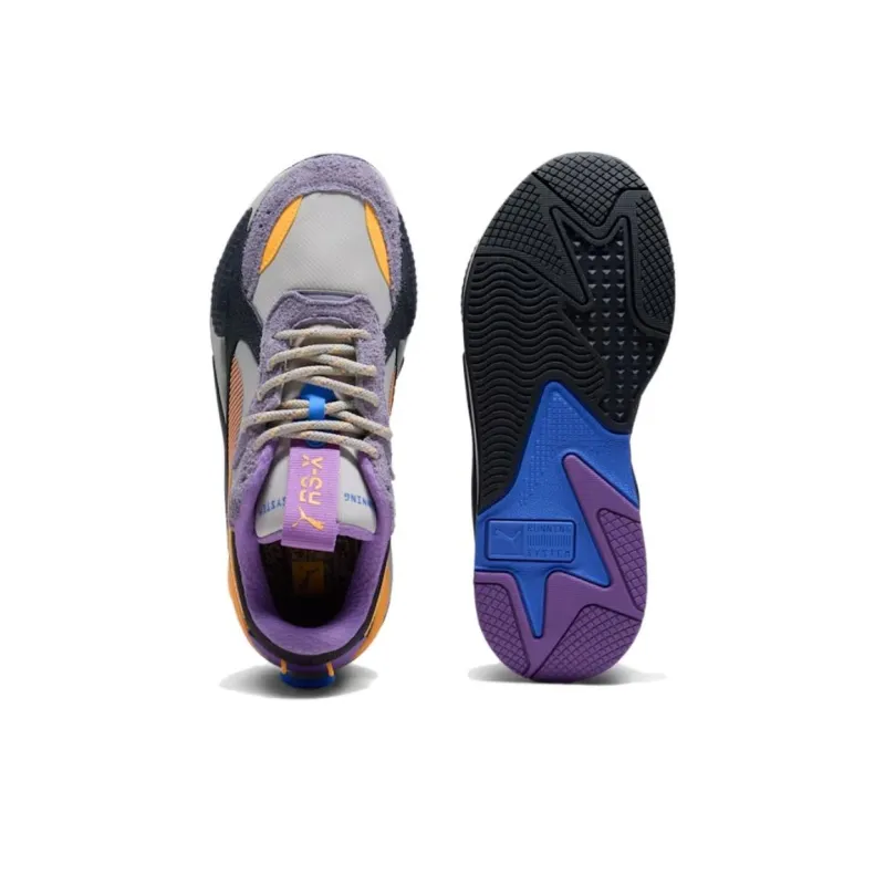PUMA RS X Anti Slip Wear Resistant Low Top Casual Shoes Unisex Purple-3