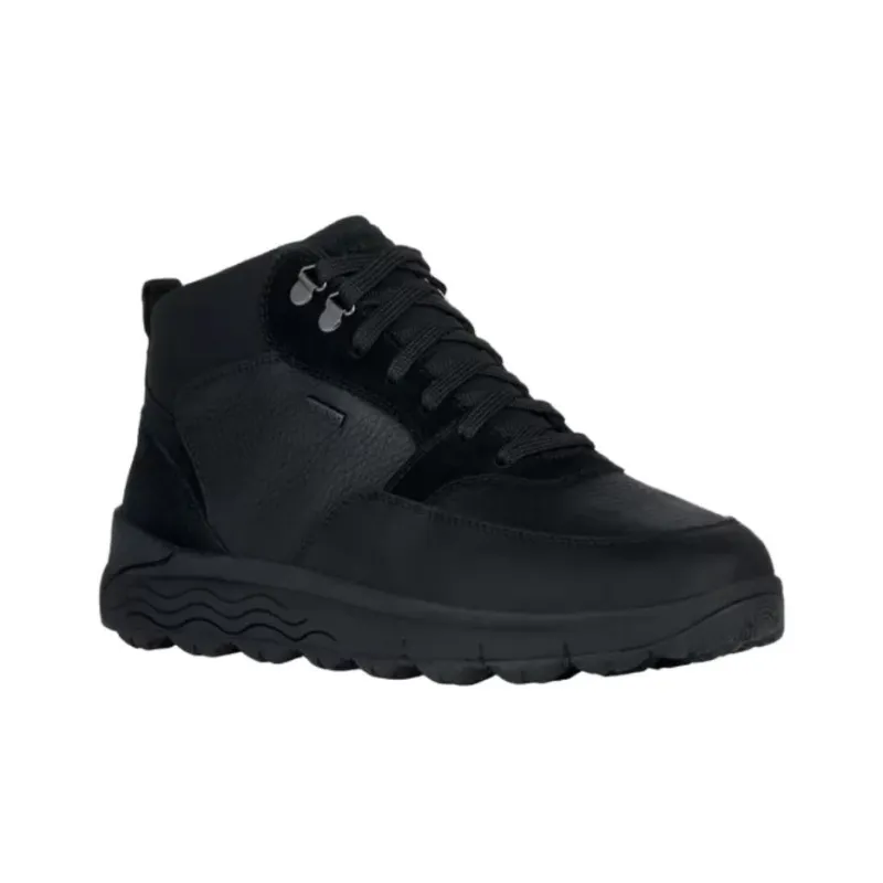 GEOX Spherica 4x4 Ab Anti-Slip Wear-Resistant Mid-Top Casual Shoes Men's Black-1
