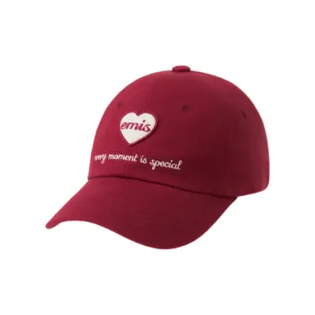 Emis Cotton Baseball Caps Unisex Red
