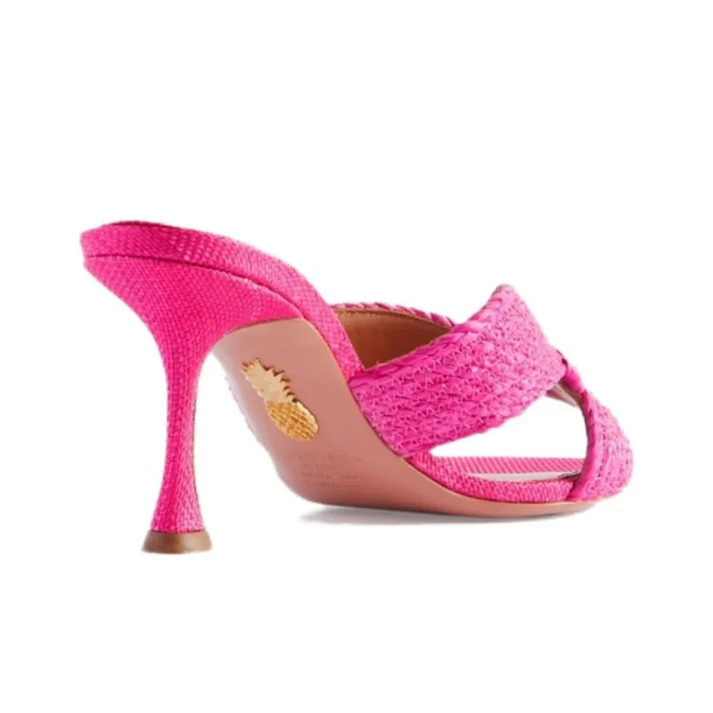 AQUAZZURA Slide Slippers Women's Pink-3