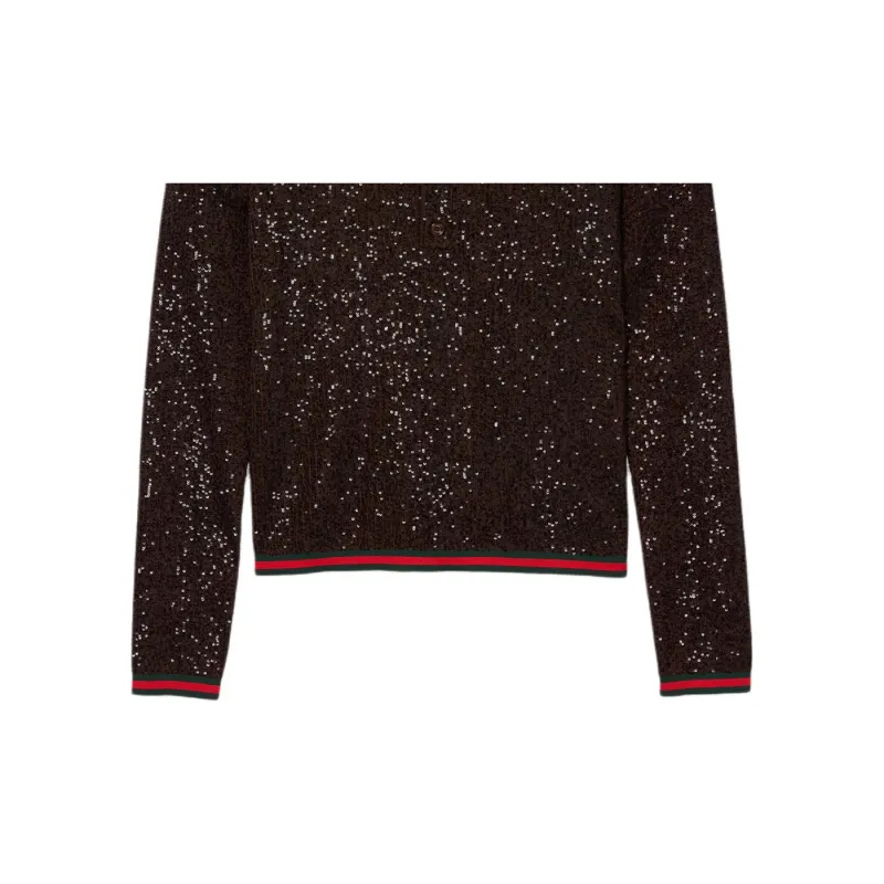 GUCCI FW24 Polo Shirt Men's Brown-4