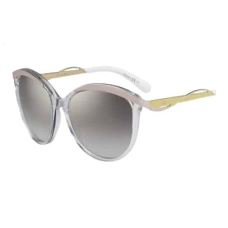 DIOR Irregular Shape Sunglasses Women's Yellow/Pink-0