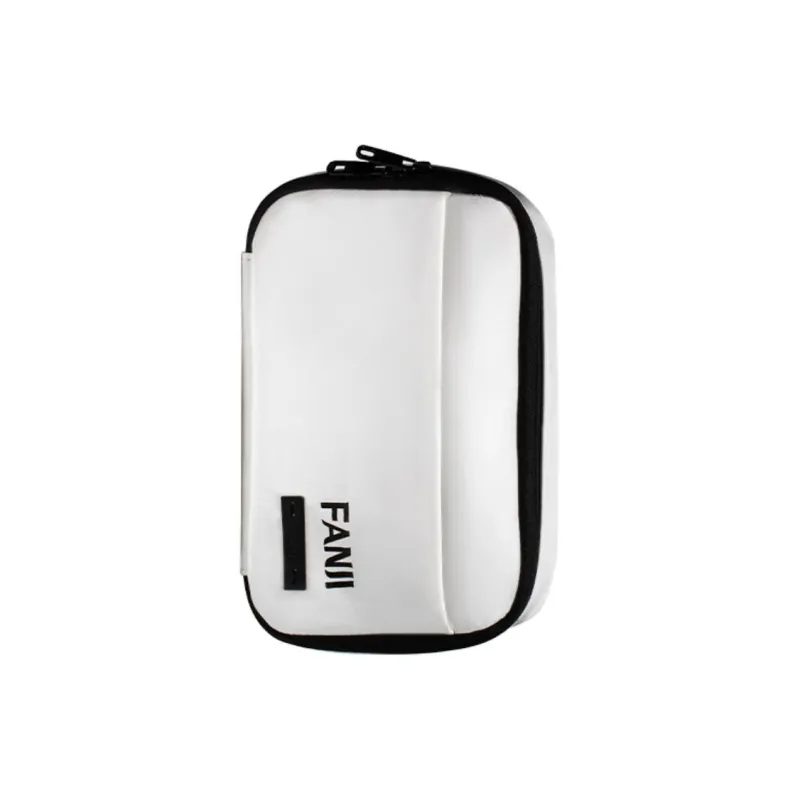 FANJI DuPont Paper Storage Bag With Front Insert Pocket Toiletry Bag Unisex White-2